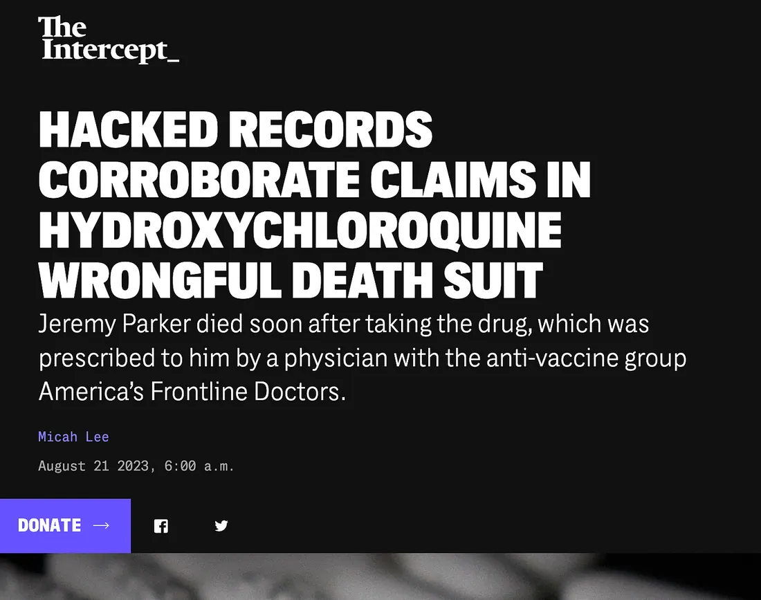 The Intercept article written by Micah Lee (archive.org)