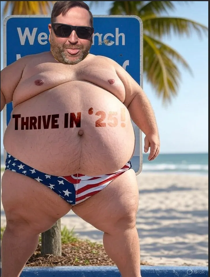 AI Generated photo of me in a Speedo at West Palm Beach