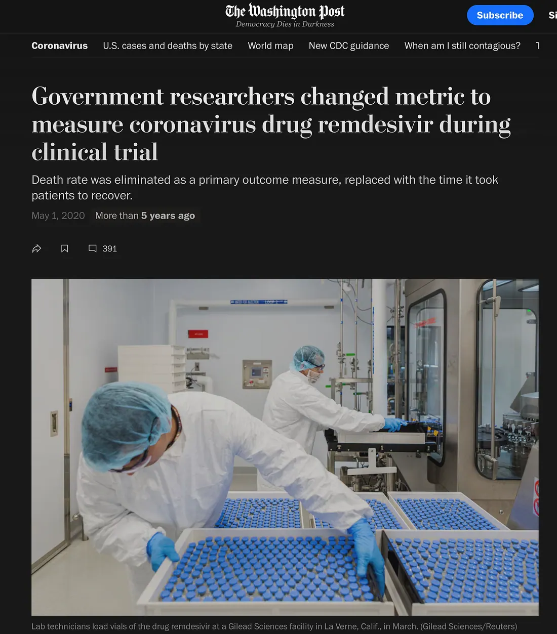 Washington Post article about Chu