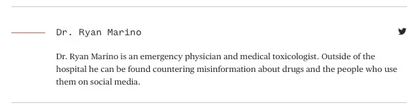 Marino's byline neglects to disclose his employer's financial ties to Pfizer and Covid Vaccine Trials