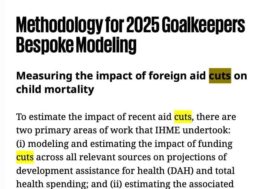 The Gates Foundation Goalkeepers Report is obsessed with funding cuts, but never mentions the name ‘Trump’.