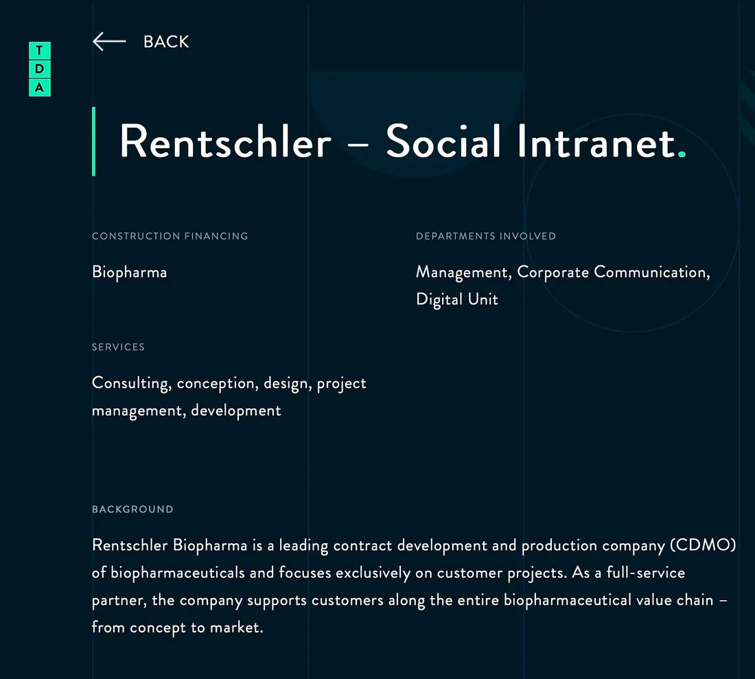 The Digital Architects clients include Rentschler BioPharma, a Biontec / Pfizer Partner
