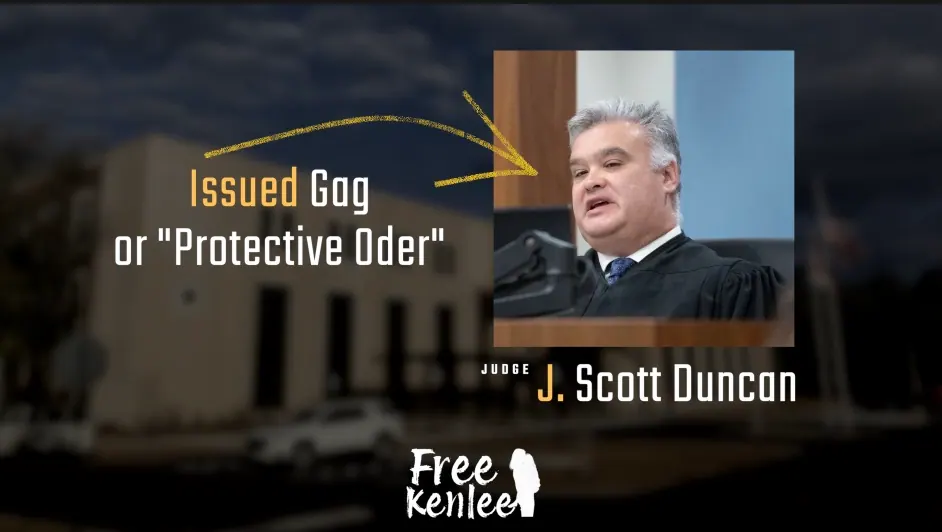 New Judge J Scott Duncan issues a protective gag order preventing the mother Joy Zuraff from discussing her case.